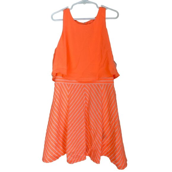 Kids Girl Striped Iz girl whimsical Dress Size 10 - Picture 1 of 6